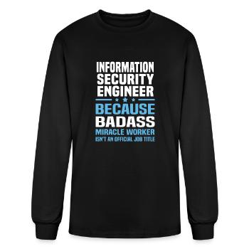 Information Security Engineer - Men's Long Sleeve T-Shirt - black - Front
