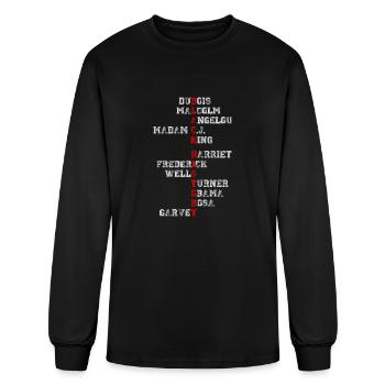 BLACK HISTORY - Men's Long Sleeve T-Shirt - black - Front
