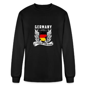 Germany - Germany is where my story begins - Men's Long Sleeve T-Shirt - black - Front