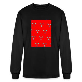 enchanting abstract seamless - Men's Long Sleeve T-Shirt - black - Front