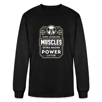 Super Jacked Bro - Men's Long Sleeve T-Shirt - black - Front