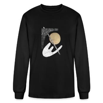 Geometric collage 16 - Men's Long Sleeve T-Shirt - black - Front