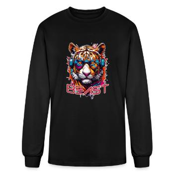 Beast Tiger2 - Men's Long Sleeve T-Shirt - black - Front