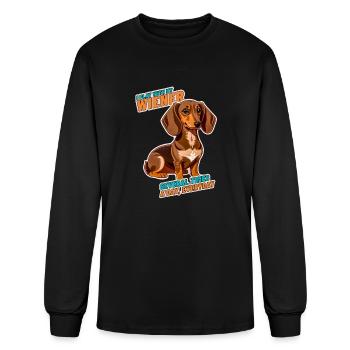 Dachshund Wiener Dog 3 - Men's Long Sleeve T-Shirt - black - Front