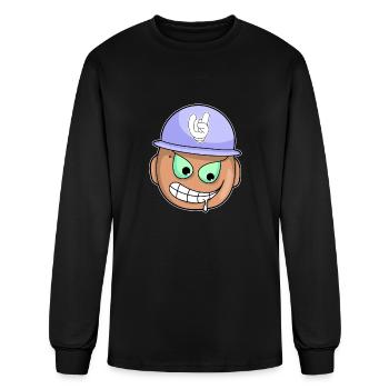 Hungry character - Men's Long Sleeve T-Shirt - black - Front