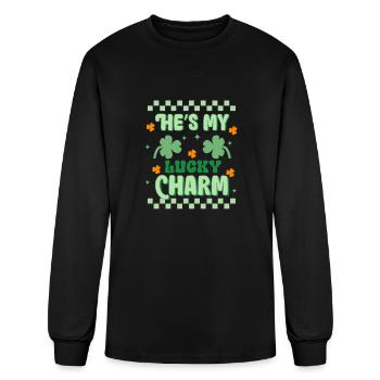 Lucky charm - Men's Long Sleeve T-Shirt - black - Front