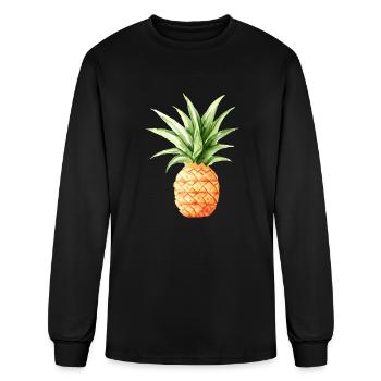 Pineapple - Men's Long Sleeve T-Shirt - black - Front