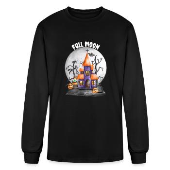 Lunar Glow - Men's Long Sleeve T-Shirt - black - Front