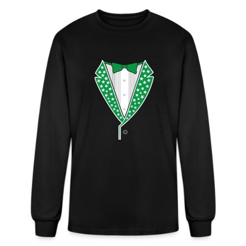 Star Tuxedo in Green PNG - Men's Long Sleeve T-Shirt