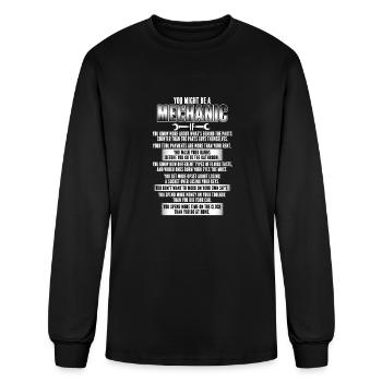 Mechanic – You might be a mechanic - Men's Long Sleeve T-Shirt - black - Front