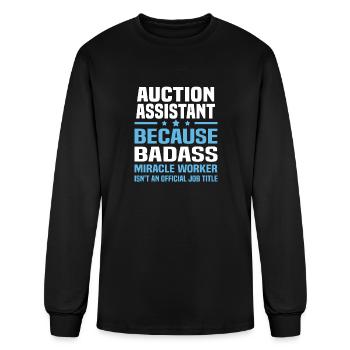 Auction Assistant - Men's Long Sleeve T-Shirt - black - Front