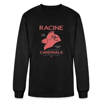 Racine Cardinals - Men's Long Sleeve T-Shirt - black - Front