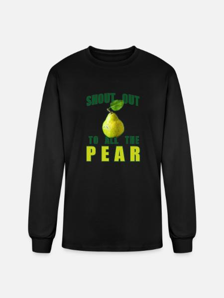 Shout Out To All The Pear - Men's Long Sleeve T-Shirt - black