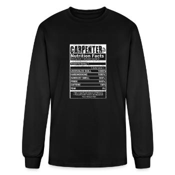 carpenter, funny carpenter, carpenter funny, john - Men's Long Sleeve T-Shirt - black - Front