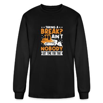 Snow Plow Driver Essentials Snowplowing Snowplow - Men's Long Sleeve T-Shirt - black - Front