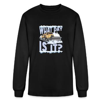 Snowplow Driver Essentials Snow Plow Truck Driver - Men's Long Sleeve T-Shirt - black - Front