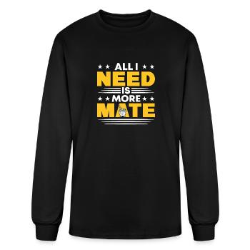 Yerba Mate Cup Argnetinian Drink Yerba Mate Tea - Men's Long Sleeve T-Shirt - black - Front