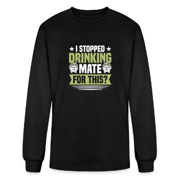 Yerba Mate Tea Lover Argentinian Drink Yerba Mate - Men's Long Sleeve T-Shirt - black - Front