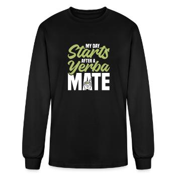 Yerba Mate Tea Lover Argentinian Lover Yerba Mate - Men's Long Sleeve T-Shirt - black - Front