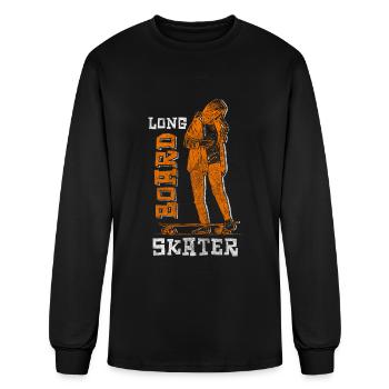 Skater Sports Cool Sk8 - Men's Long Sleeve T-Shirt - black - Front