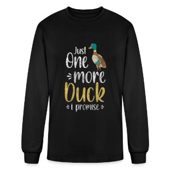 Canards Animaux Oiseau d’eau - T-shirt à manches longues Homme - noir - Devant