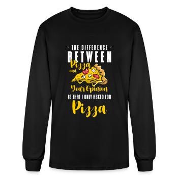 Fast Food Italian Salami Hunger - Men's Long Sleeve T-Shirt - black - Front