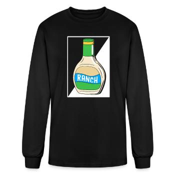 Ranch Dressing Sauce Dip Salad Dressing - Men's Long Sleeve T-Shirt - black - Front