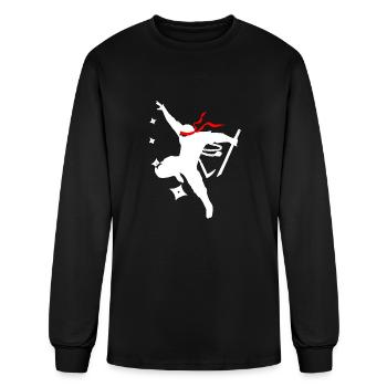 Ninja - Men's Long Sleeve T-Shirt - black - Front