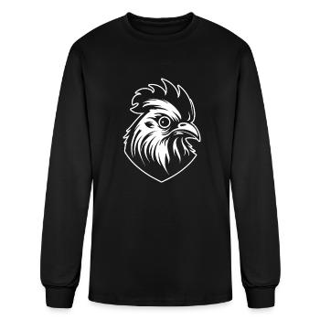 Chicken Hen Rooster Farm Chicks - Men's Long Sleeve T-Shirt - black - Front