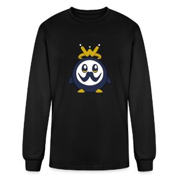 Wink Mascot - Men's Long Sleeve T-Shirt - black - Front