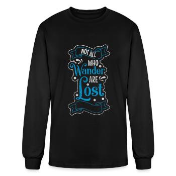 Adventure Tourist Backpacker - Men's Long Sleeve T-Shirt - black - Front