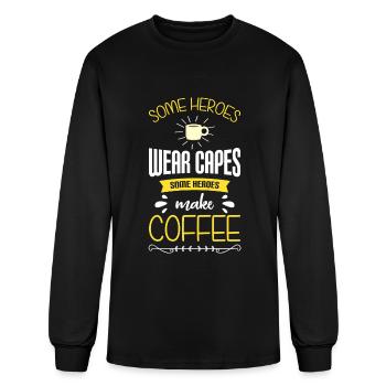 Espresso Milk Latte Macchiato - Men's Long Sleeve T-Shirt - black - Front