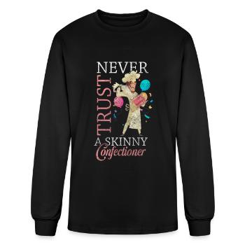Muffin à tarte confiseur - T-shirt à manches longues Homme - noir - Devant