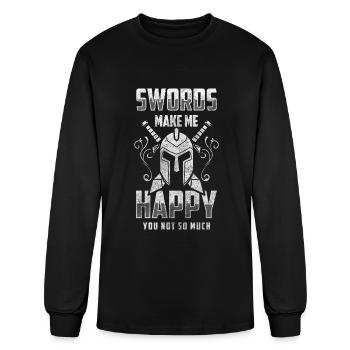 Sword Duel Swords - Men's Long Sleeve T-Shirt - black - Front