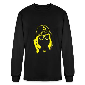 Larry Bernandez King Felix Seattle Baseball - Men's Long Sleeve T-Shirt - black - Front