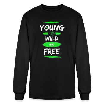 Young Wild and Free - Men's Long Sleeve T-Shirt - black - Front