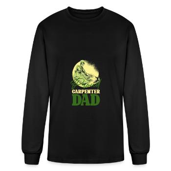 Funny Carpenter Craftsman Tool Fun Lovers - Men's Long Sleeve T-Shirt - black - Front