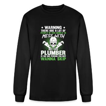 Warning There Are A Lot Of People In This World To - Men's Long Sleeve T-Shirt - black - Front
