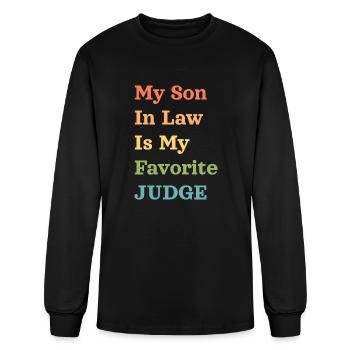 My Son In Law Is My Favorite Judge - Men's Long Sleeve T-Shirt - black - Front