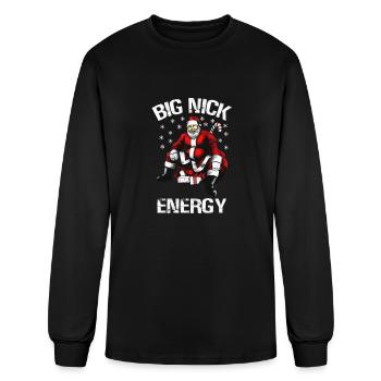 big nick - Men's Long Sleeve T-Shirt - black - Front