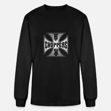 west coast chopper Black iron cross' Men's Longsleeve Shirt
