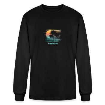 Mallorca Majorca Spain Stylish Souvenir Vacation - Men's Long Sleeve T-Shirt - black - Front