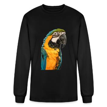 Parrot - Men's Long Sleeve T-Shirt - black - Front