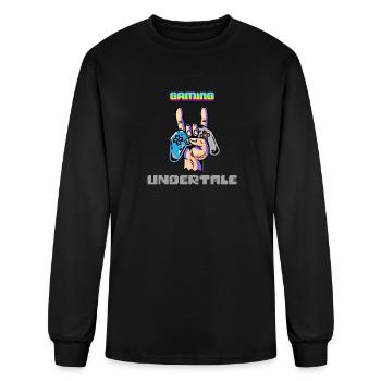 T-shirt gaming undertale - Men's Long Sleeve T-Shirt - black - Front