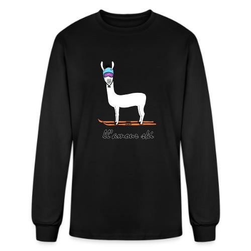 Skiin' llama - Men's Long Sleeve T-Shirt