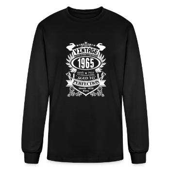Vintage 1965 Aged To Perfection - Men's Long Sleeve T-Shirt - black - Front
