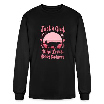 Honey Badger Honey Badger Lover - Men's Long Sleeve T-Shirt - black - Front