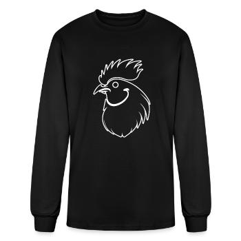 Chicken Hen Rooster Farm Chicks - Men's Long Sleeve T-Shirt - black - Front