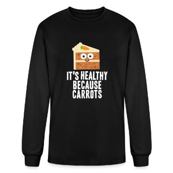 Laying It On Thick - Men's Long Sleeve T-Shirt - black - Front