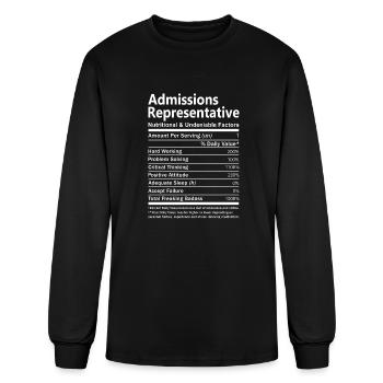 Admissions Representative T Shirt - Nutritional An - Men's Long Sleeve T-Shirt - black - Front